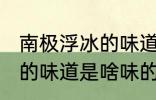 南极浮冰的味道是什么味的 南极浮冰的味道是啥味的