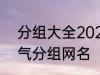 分组大全2022最新版的 高冷二字霸气分组网名