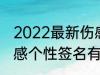 2022最新伤感个性签名 2022最新伤感个性签名有哪些