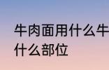 牛肉面用什么牛肉部位 牛肉面用牛肉什么部位