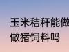 玉米秸秆能做猪饲料吗 玉米秸秆可以做猪饲料吗